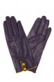 Guantes de Piel y Seda fantasia Morados